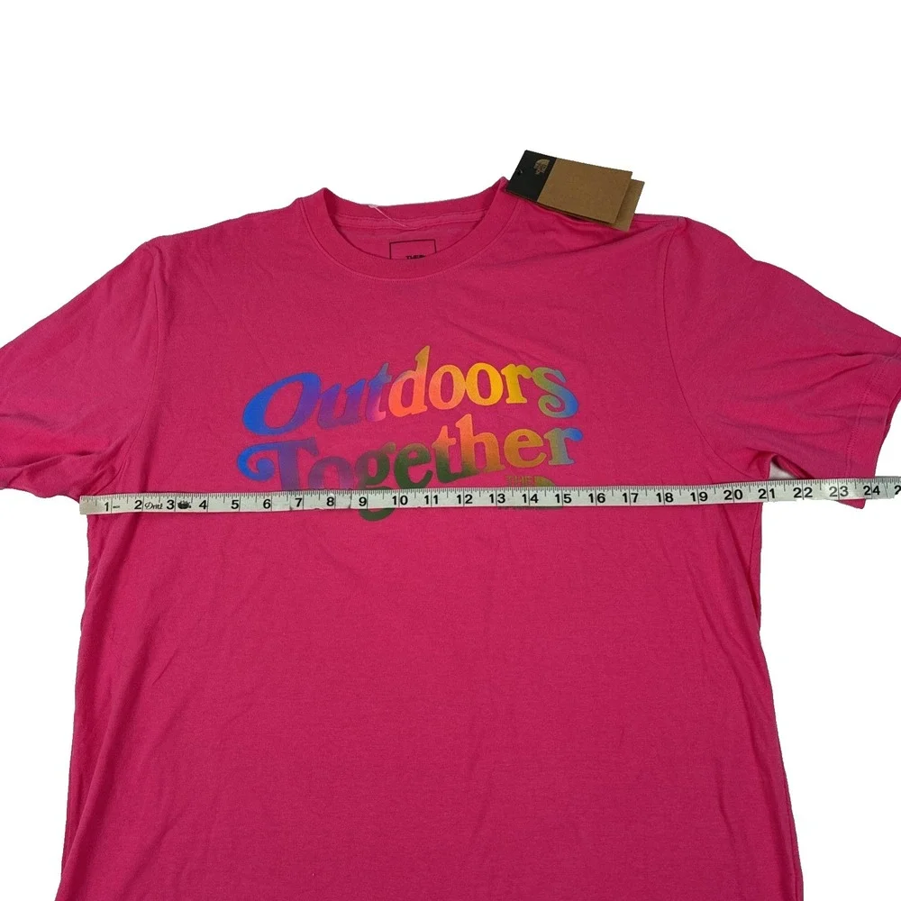 The North Face Pride Collection Outdoors Together Men's Pink T-Shirt Size M NWT